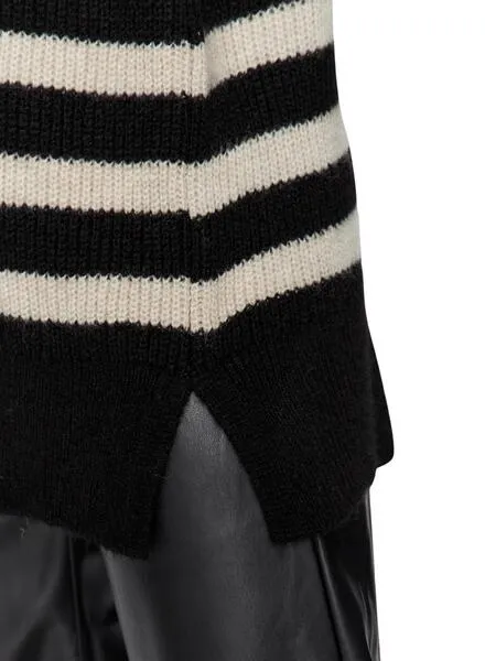 Alfrida High Neck Black Women's Jersey with Zip - Only in Jersey.