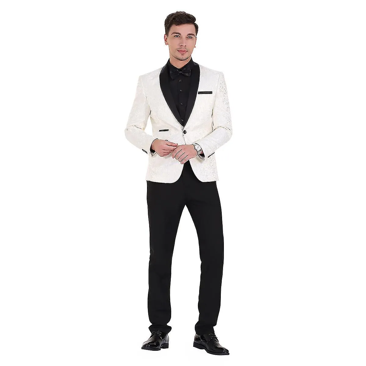 Slim Fit Suits Elegante banquete de bodas Hombres 2-Piece by Allthemen