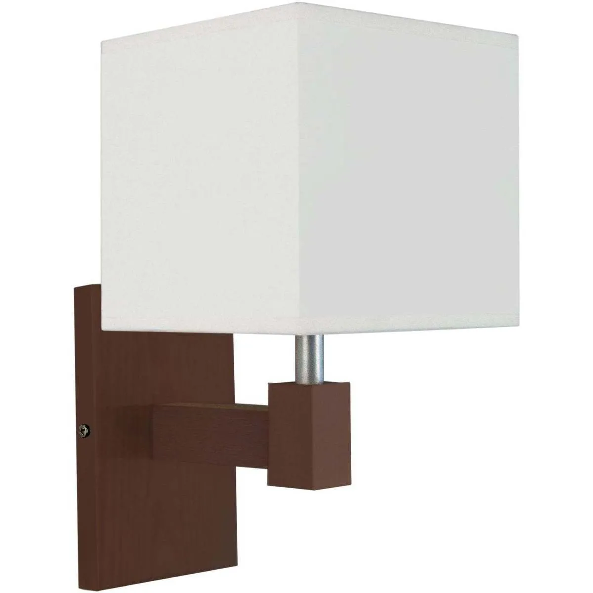 Square Wood Wenge and White Applique