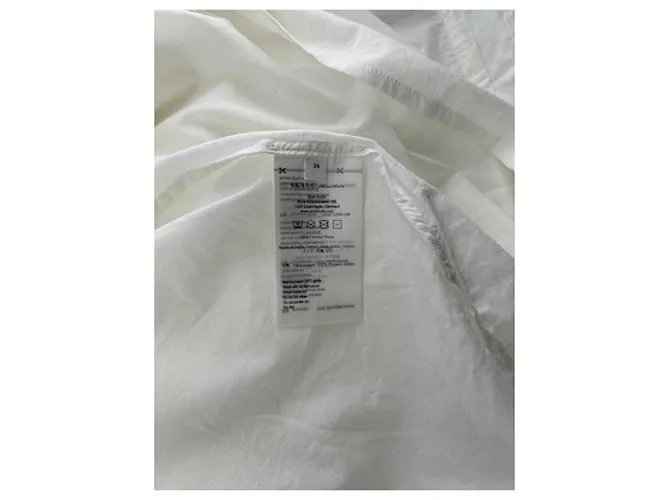 Autre Marque SKALL STUDIO Vestidos T.FR 34 Algodón Blanco 