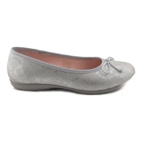 Casual silver ballet flats by