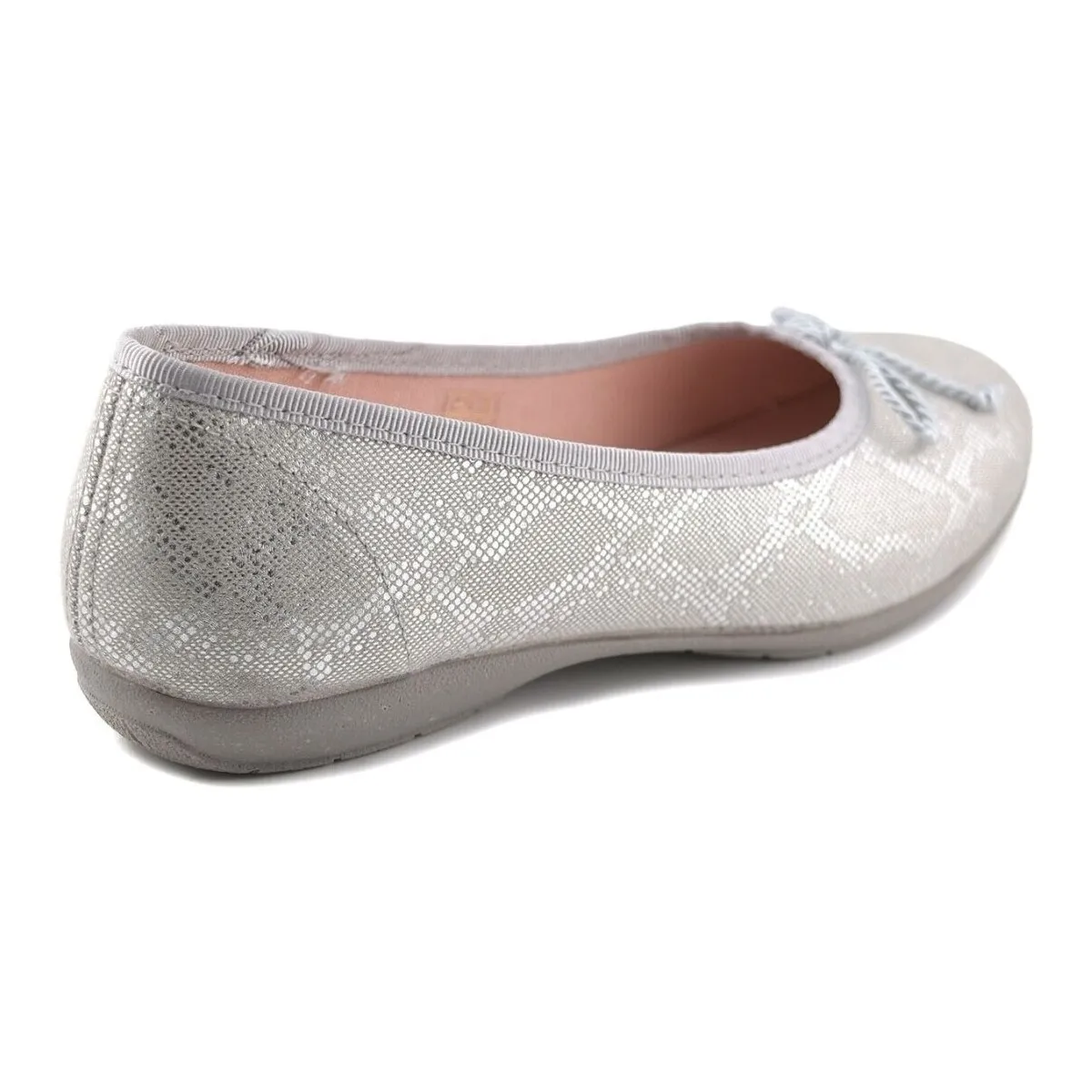 Casual silver ballet flats by