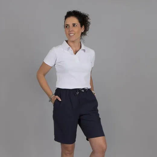 Bermuda Microfiber Shorts with Corded Waistband