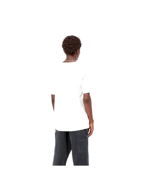 Camiseta carhartt wip s/s pocket white para hombre
