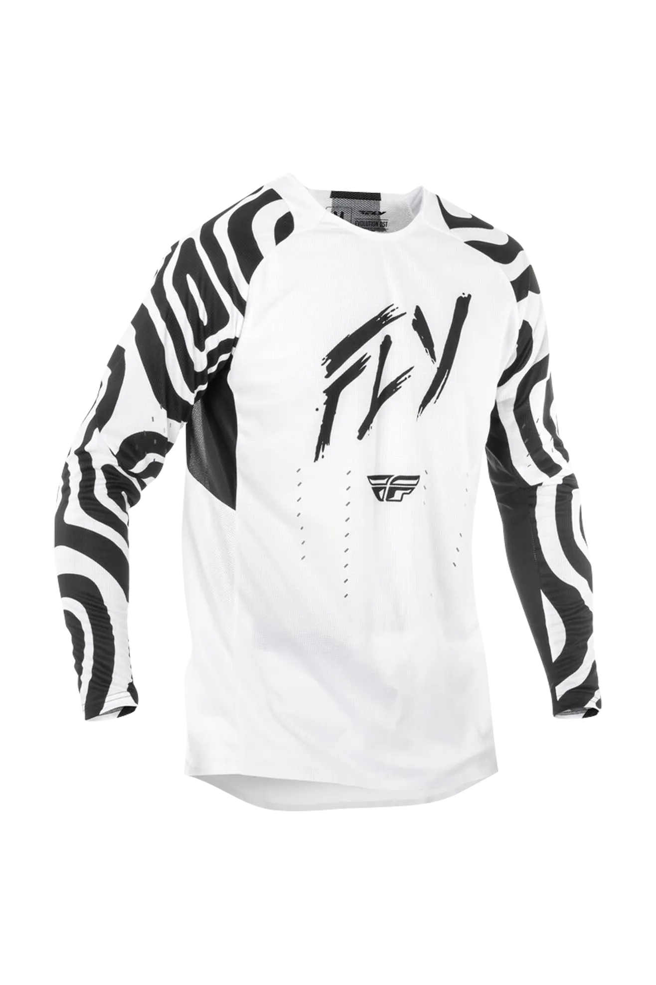 Camiseta de Cross FLY Racing Evolution DST Abyss L.E. Blanco-Negro