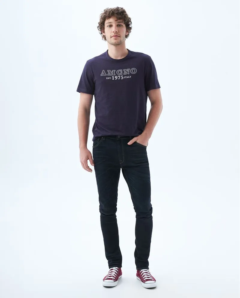 Camiseta estampada frontal para hombre