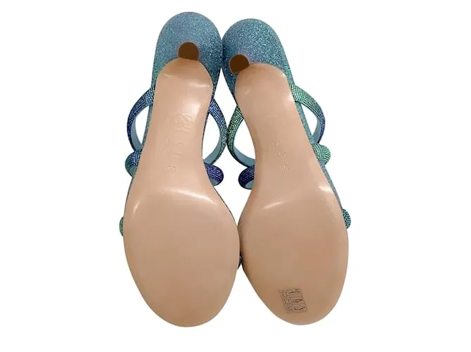 Casadei Sandalias Dazzle Skylight Hollywood Azul 