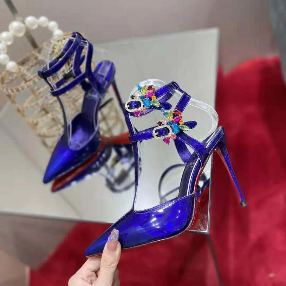Christian Louboutin Mujer Maravilla Joli 100 mm Altura Tacón-Púrpura