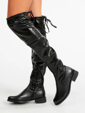 Diamantique Botas hasta la rodilla de mujer sin tacón