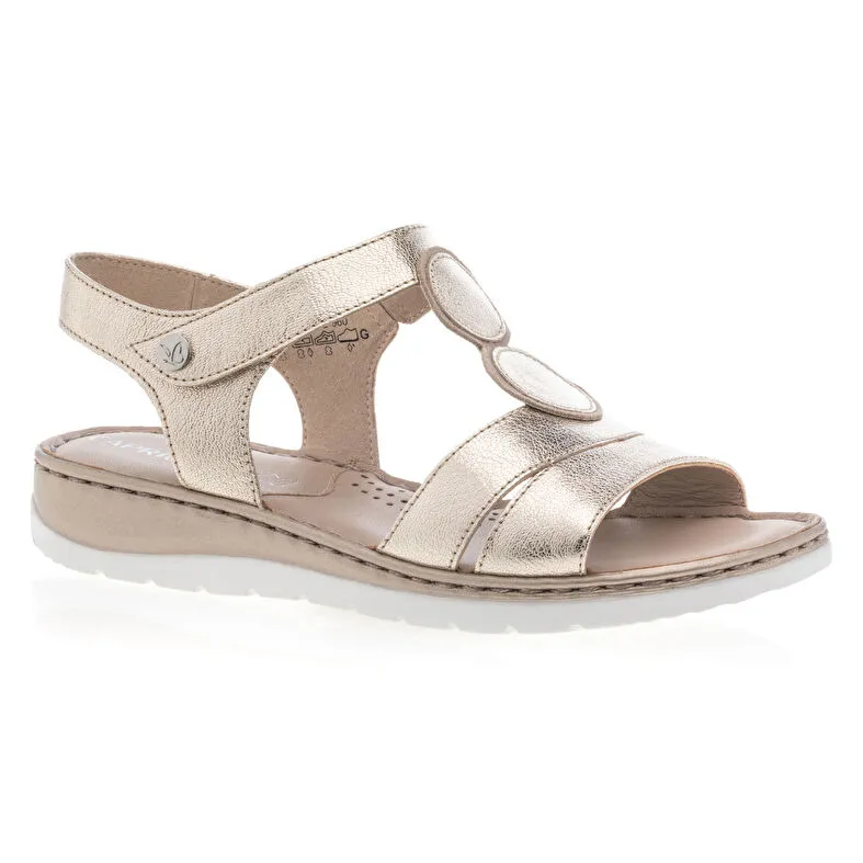 Gold women's sandals