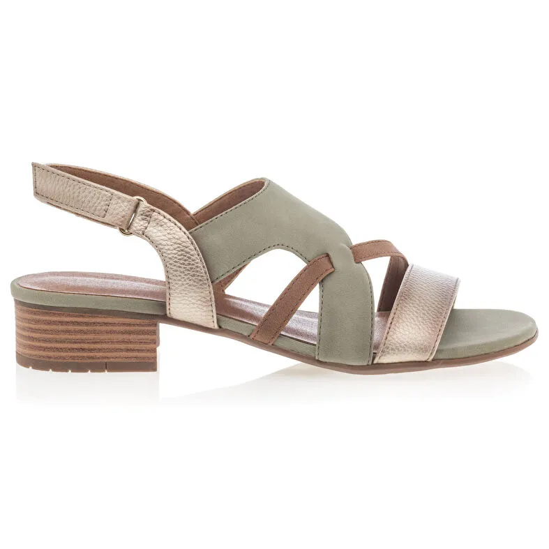 green women's sandals