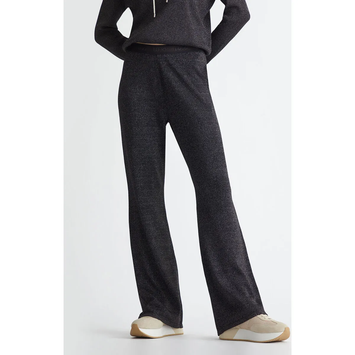 Knit jacquard pants