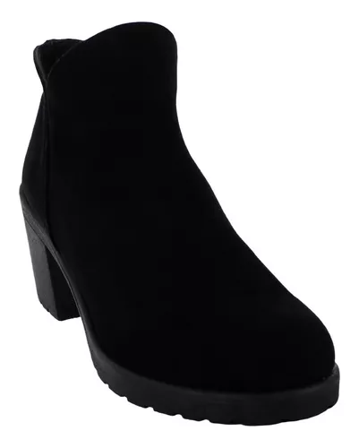 Lykos Botin Elegante Casual Vestir Negro Polipiel Mujer 7452