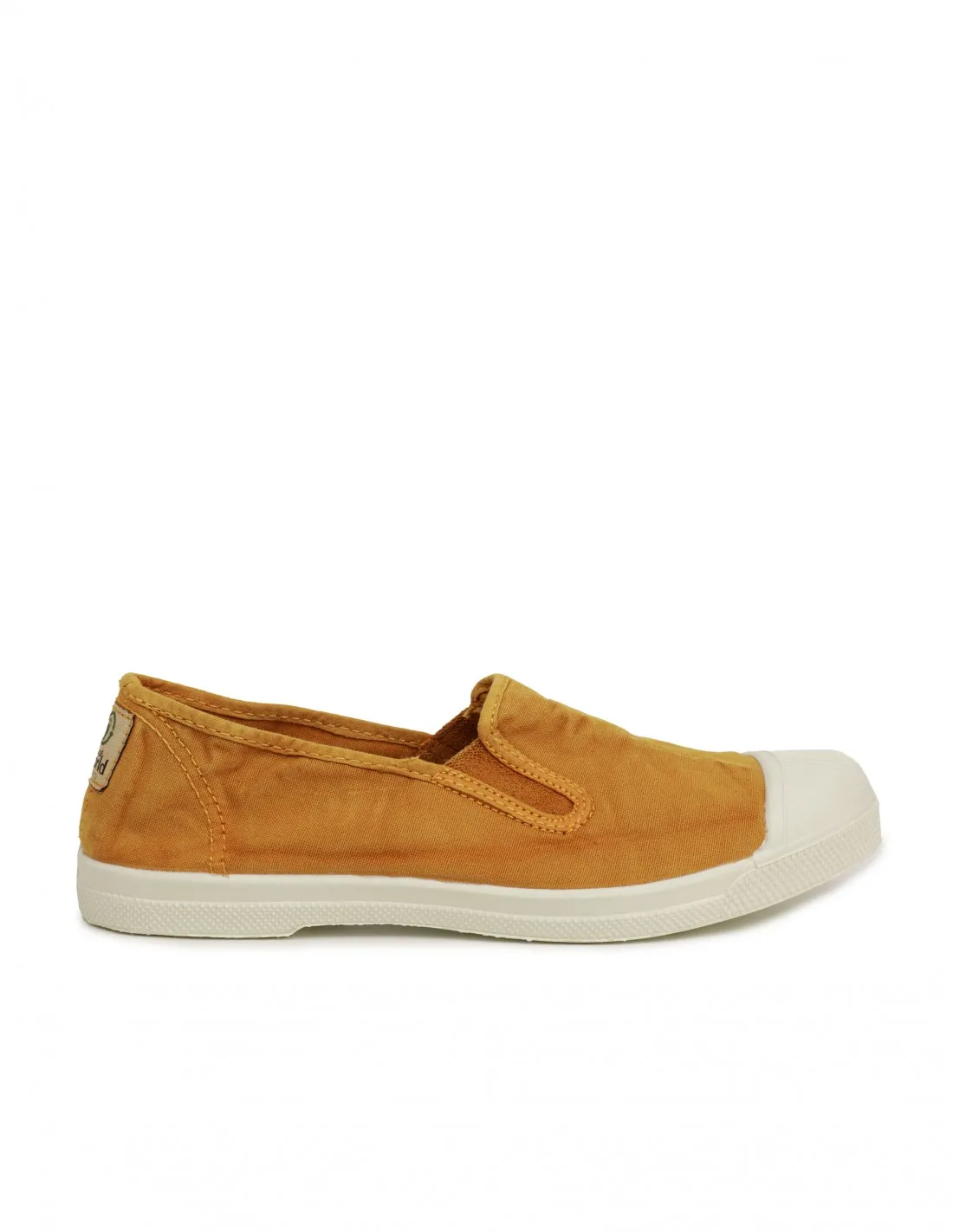 NATURAL WORLD Zapatillas Lona Sin Cordones Mostaza