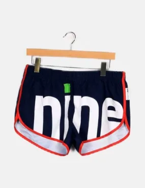 Ninesquared Blue Sports Shorts - Shop Now