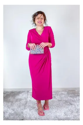 Pink Crossed Knot Dress