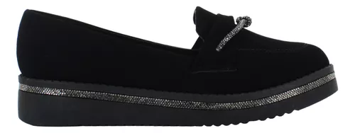 Pink Latte Zapato Mocasin Vestir Casual Brillos Mujer 89504
