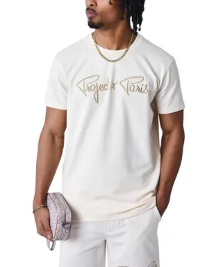Project x Paris Logo Camiseta Hombre Color Crema