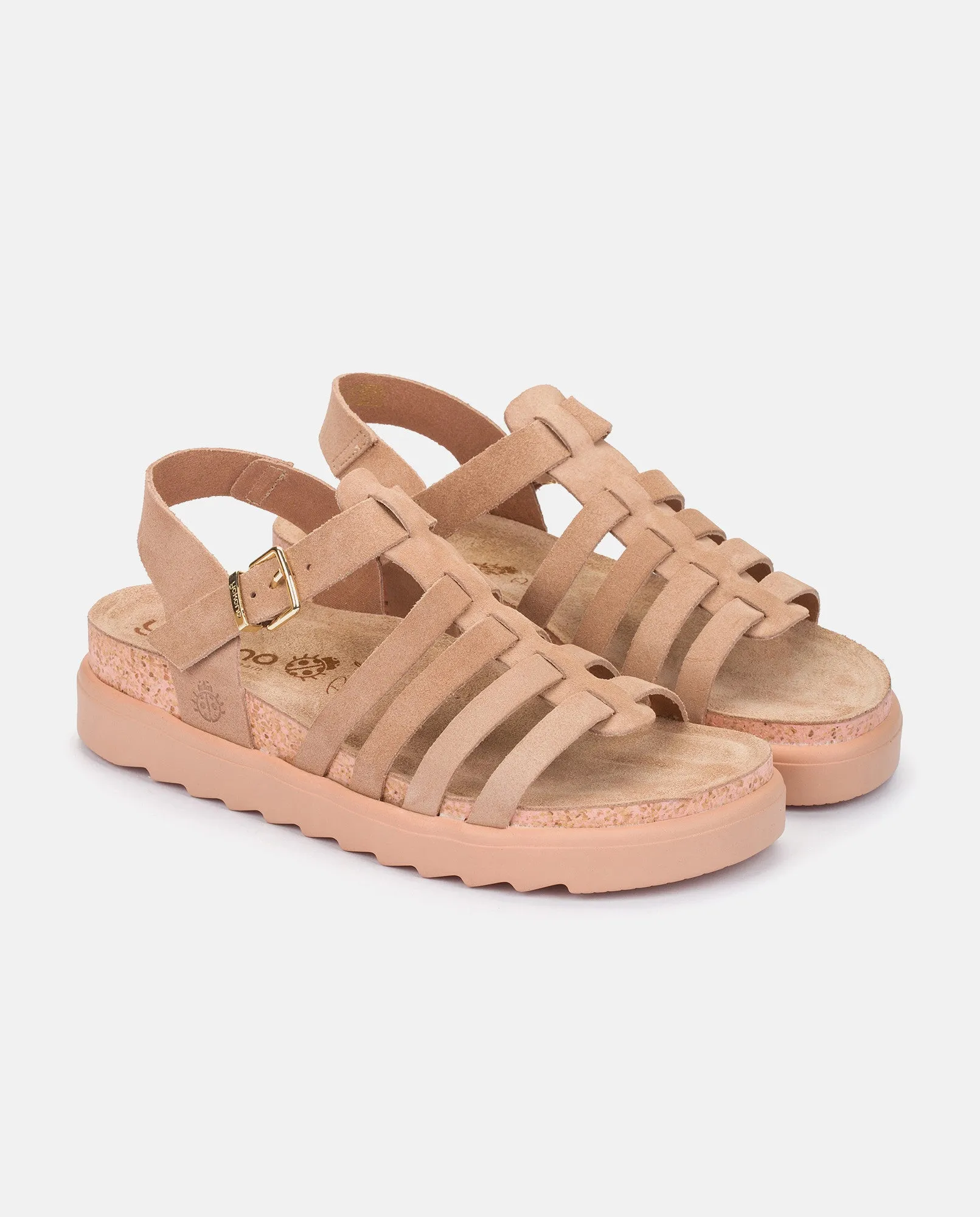 Sandalia de plataforma Tunez 107 beige