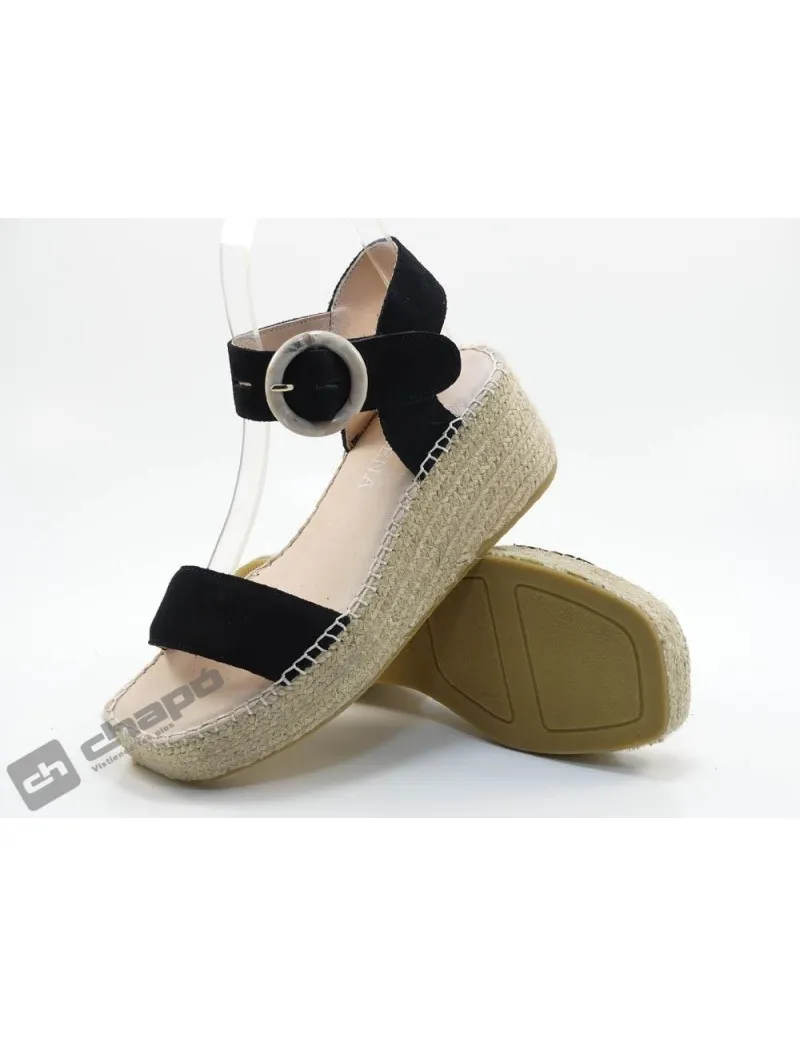 Sandalia Negro Macarena Shoes Anisa 20