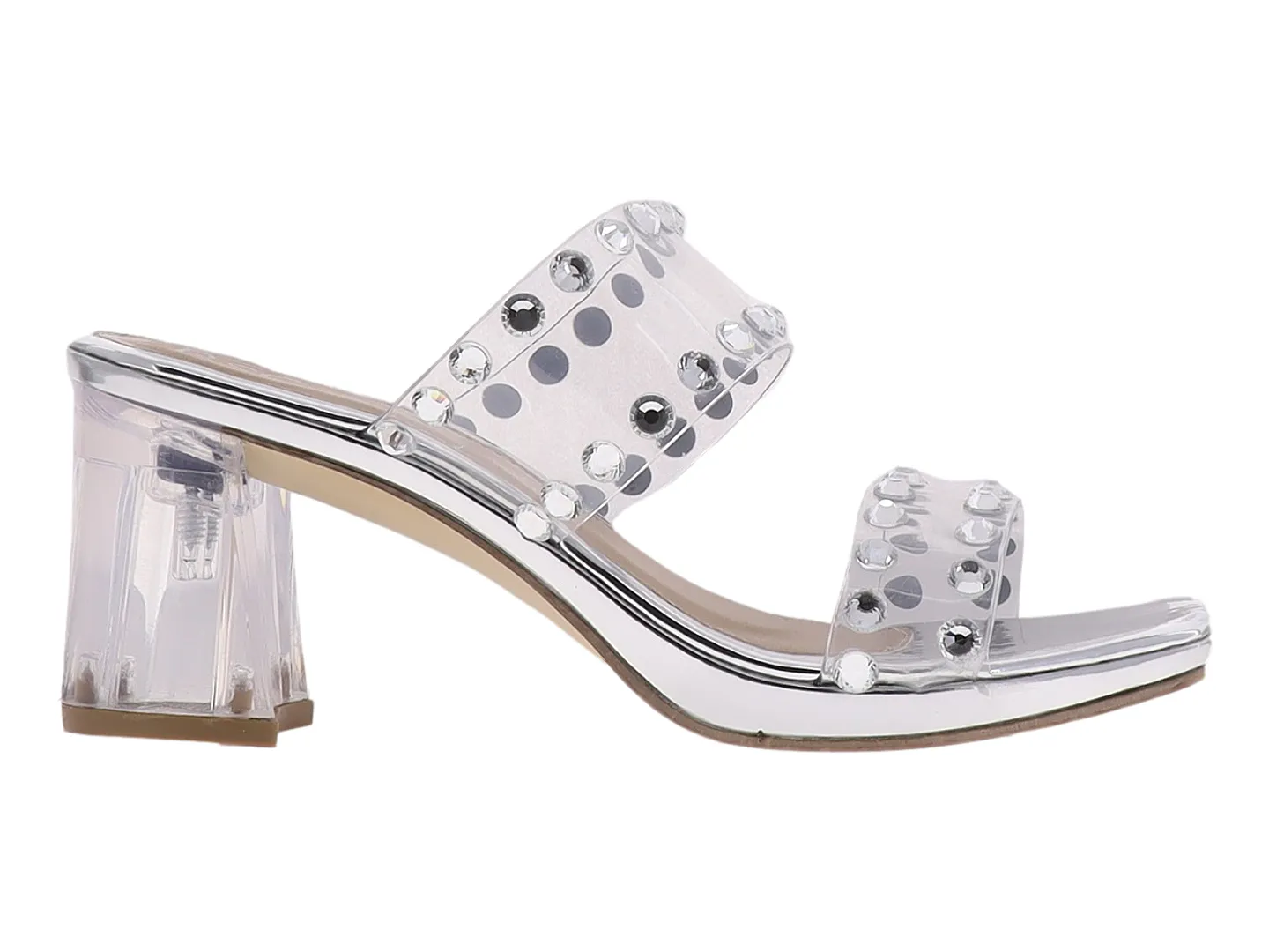 Sandalias Bsc Shoes 9079  Plata  Para Mujer