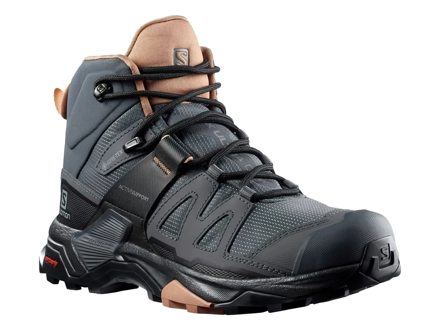 Tenis Salomon Ultra 4 Mid Gris Para Mujer