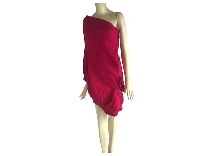 Vestido asimétrico de Junya Watanabe Rosa 