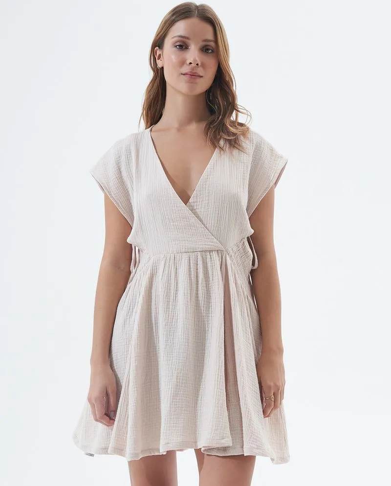 Vestido con aberturas laterales para mujer