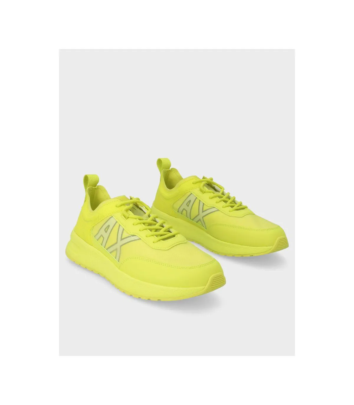 Armani yellow XUX208 sneakers