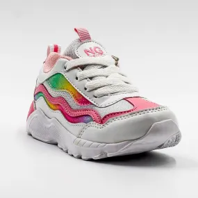 Zapatilla Natgeo Kids color Blanco y Rosa